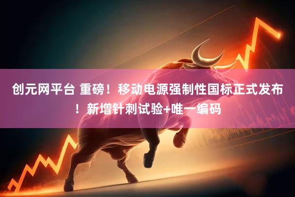 创元网平台 重磅！移动电源强制性国标正式发布！新增针刺试验+唯一编码